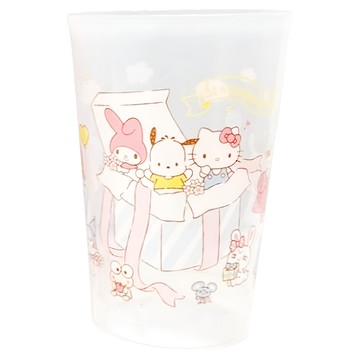 Sanrio 三麗鷗 漱口杯 450ml  顏色隨機  可愛卡通圖案  塑膠材質  方便攜帶  1個