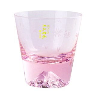 田島硝子 富士山杯 日本手工吹製 威士忌酒杯 粉櫻款 酒杯 (TG21-015-RPS)