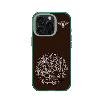 iPhone 16 Pro Clear 憂墨綠 - KID - 戶外野營森林村