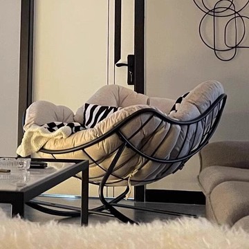 （爆款熱賣）（國際精品）【公司貨】單人沙發 懶人椅 躺椅 休閒椅 豪華搖椅大人躺椅陽臺家用沙發椅休閑懶人臥室客廳網紅逍遙沙發