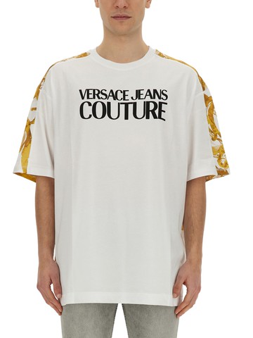versace jeans couture t-shirt with logo
