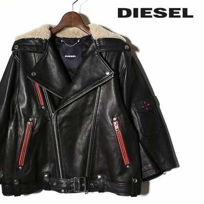 ディーゼル DIESEL レザージャケット レディース 牛革 本革 ...