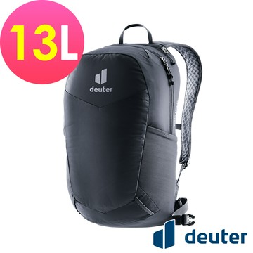 【deuter 德國】SPEED LITE 超輕量旅遊背包/登山包/健行包13L(3410025黑)