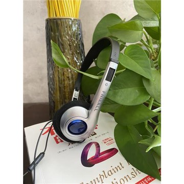 復古高顏值小紅書同款頭戴式線控有線耳機小巧學生拍照神器松下潮