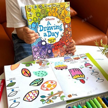 【臺灣出貨】Usborne兒童簡筆畫描摹本畫畫繪本幼兒園入門自學零基礎啓蒙教材08Ab