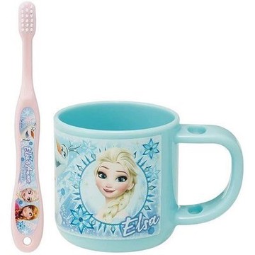 【震撼精品百貨】冰雪奇緣_Frozen~日本迪士尼Disney 冰雪奇緣 漱口杯附牙刷組*49935