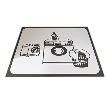 iSFun 洗衣機配件 防曬防塵吸水纖維軟橡膠墊 60 x 60cm  單一商品  1個