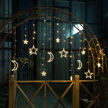 led太陽能流星雨戶外庭院燈花園別墅裝飾燈帶陽臺防水彩燈串燈串