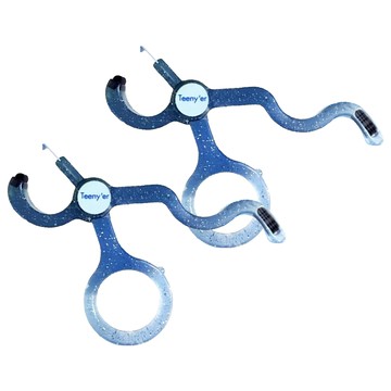 局部睫毛夾 塑膠 HC-0233  藍色  2個