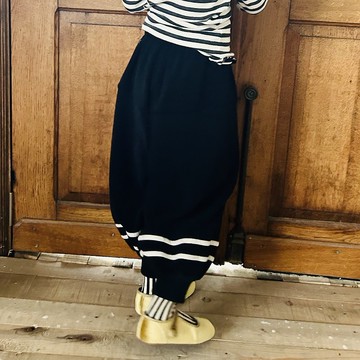 海軍搖粒絨黑色長褲 / 褲子 親子裝 童裝