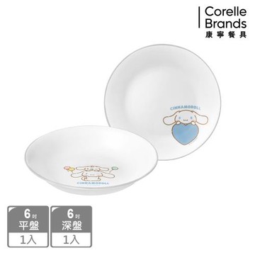 【美國康寧】CORELLE 大耳狗 6吋餐盤兩件組-B01