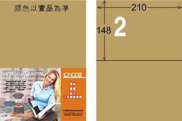 【龍德】LD-804-C-C A4雷射、噴墨、影印用電腦標籤 148x210mm
