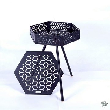 《地域仕事 Territory Task 》渡鴉六角小桌2.0｜【海怪野行】床邊桌 露營小桌