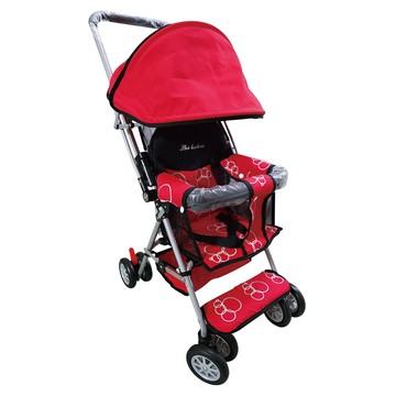 可麗兒 - 腳丫嬰兒手推車-紅色-重量4.5公斤