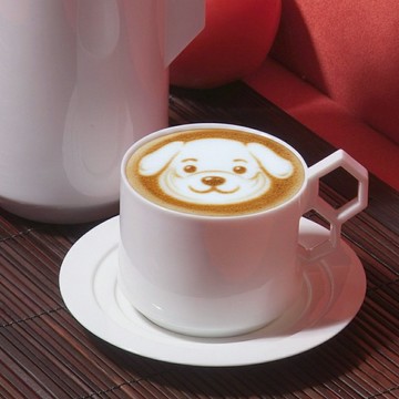 我的五根手指頭_咖啡杯盤組_白瓷藝術造形杯