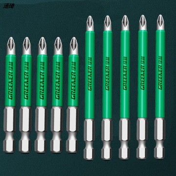 十字批頭高硬度強磁套裝電動螺絲刀進口梅花特種超硬工業級起子頭