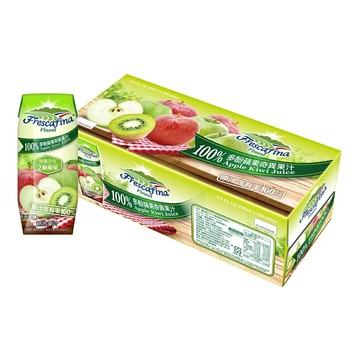 嘉紛娜 100% 多酚蘋果奇異果汁 250毫升 X 24入