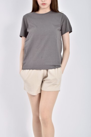 (M) hang ten質感棉質短袖素面棕色短袖上衣