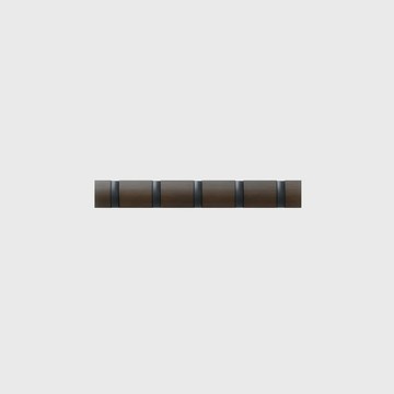 umbra｜Flip 5格壁掛式掛勾收納架 胡桃木