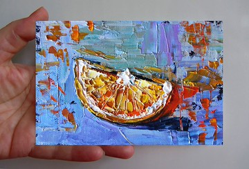 檸檬繪畫油水果原創藝術食品藝術品廚房帆布藝術