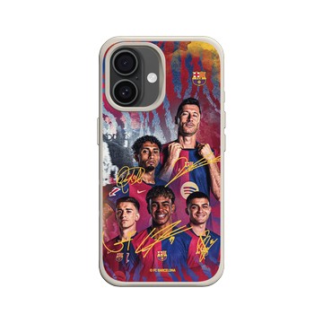 iPhone 16 SolidX 貝殼灰 - FC Barcelona - Team 1 Signature Edition