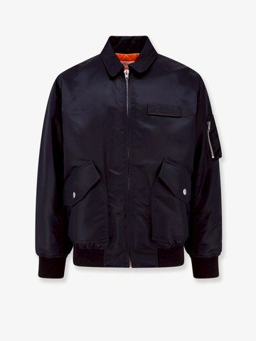 Padded nylon bomber with zip closue, front pockets with flap and removable logo patch - CELINE - gender_Man