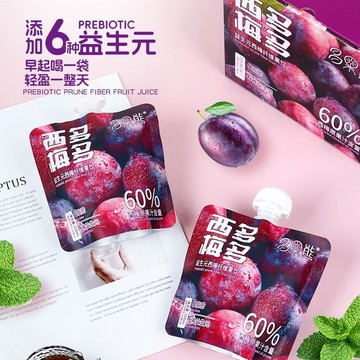 西梅汁益生元成分果汁飲料西梅膳食縴維多多大餐救星0脂蛻變日記 0脂肪益生元膳食纖維飲料袋裝