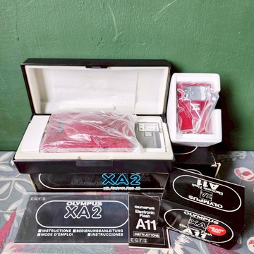 專業相機店 盒裝紅色庫存新品 Olympus XA2 底片相機(保固30天)