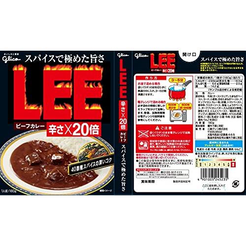 江崎グリコ ビーフカレーLEE辛さ×20倍 180g×10個