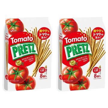 glico 格力高 PRETZ 百力滋 蕃茄脆棒 小包裝 8包入  109.6g  2袋