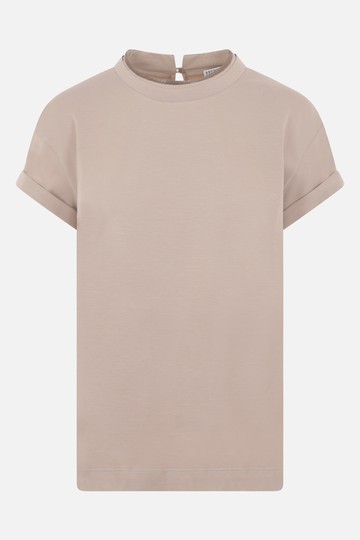 BRUNELLO CUCINELLI monili-detailed cotton t-shirt Woman