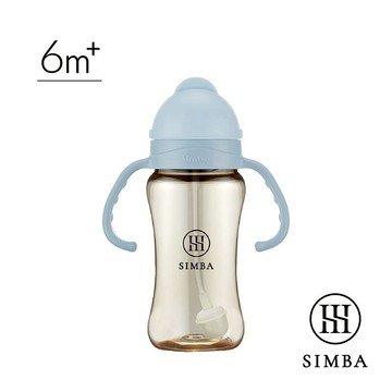 小獅王辛巴Simba 蘊蜜鉑金PPSU防漏滑蓋學習水杯270ml-晨藍SW8110★衛立兒生活館★