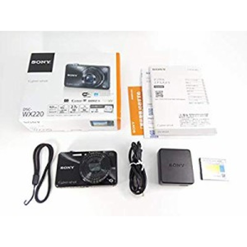 SONY デジタルカメラ Cyber-shot WX220 光学10倍 ブラック DSC-WX220-B