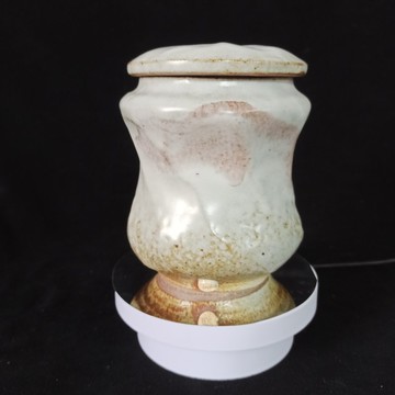 陶製釉燒茶葉罐茶倉儲物罐手拉胚