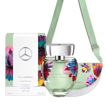【Mercedes-Benz 賓士】綠意花境淡香水90ml(贈綠意側背包)