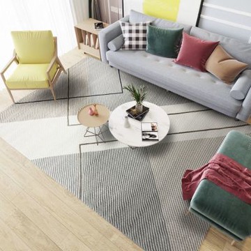 【山德力】現代幾何地毯 160x230cm 悠拉