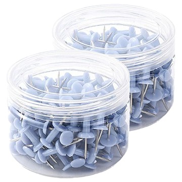 OTO 歐迪奧文具美式工字型圖釘 23mm 丁香紫  300個  2盒