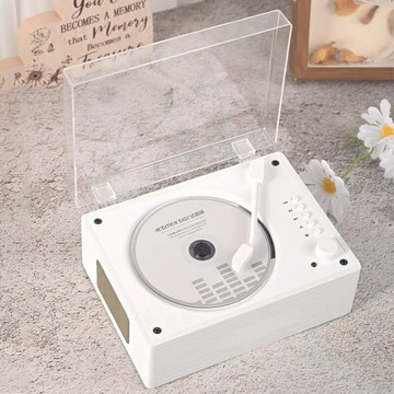 CD機 音響CD機 家用CD播放機 復古充電cd機禮物CD機音樂播放器家用音箱音樂專輯播放機