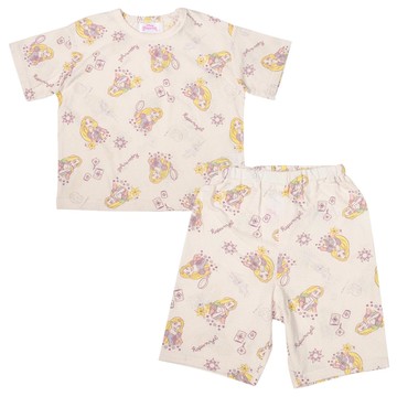 akachan honpo - 短袖家居服-滿版印花 長髮公主-紫色