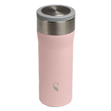 SWANZ 天鵝瓷 強化陶瓷保溫杯 304不鏽鋼 保溫長達8小時  珊瑚粉  550ml  1個