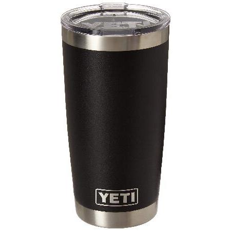 (Black) YETI Rambler Stainless Steel Vacuum Insulated Tumbler with Lid並行輸入