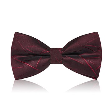 男士純色新郎結婚領結伴郎酒紅色婚禮蝴蝶結西裝襯衫禮服男式雙層