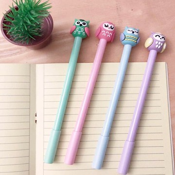 貓頭鷹中性筆 動物造型中性筆 書寫用具創意筆 廣告筆客製印字 抽獎宣傳活動 公關贈品筆 婚禮小物