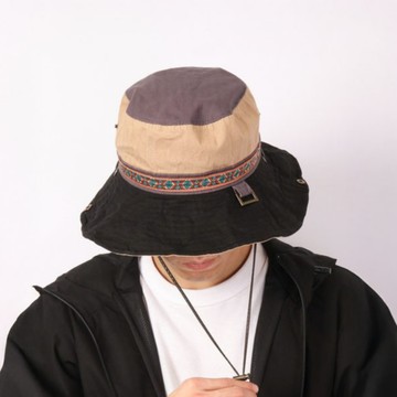 🥇 正韓進口 AR12 質感配色綁繩漁夫帽 韓國製遮陽帽 登山帽 男生帽子