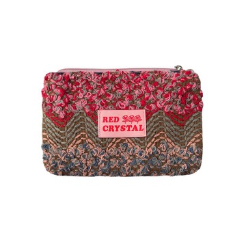 CRAYON WEAVING POUCH (pink)