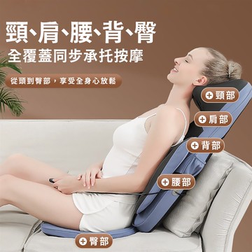 【NOVOICE諾維斯】旗艦款全自動背部五點按摩熱敷椅墊SB-A11_廠商直送