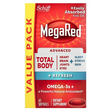 Schiff, MegaRed®，高級全身+煥新軟膠囊，65 粒