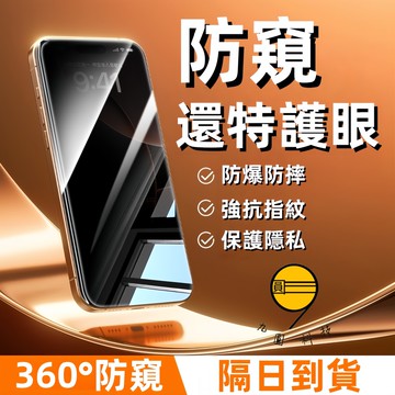 防窺 玻璃貼 保護貼 適用於 iPhone 17 Air 16 15 14 13 12 11 Pro Max XS XR
