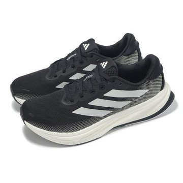 adidas 慢跑鞋 Supernova Rise 2 W 女鞋 寬楦 黑 米白 運動鞋 輕量 緩震 反光 愛迪達 IG2166