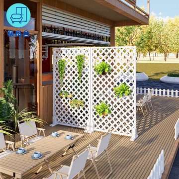 附發票 屏風 遮擋屏風 隔斷屏風 辦公室屏風 防腐木柵欄百葉隔斷室內屏風玄關戶外庭院陽臺圍欄花園籬笆爬藤架特惠/工廠現貨 售後保障 全館折扣 zl543